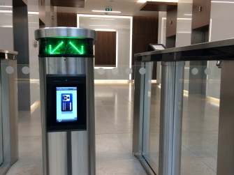 One Albert Quay, emerald turnstiles