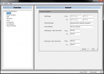 AC2000 Time and Attendance module