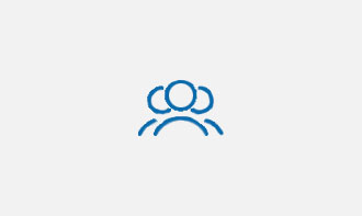 Technical Helpdesk Icon of blue headset