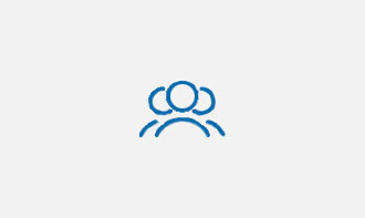 Technical Helpdesk Icon of blue headset