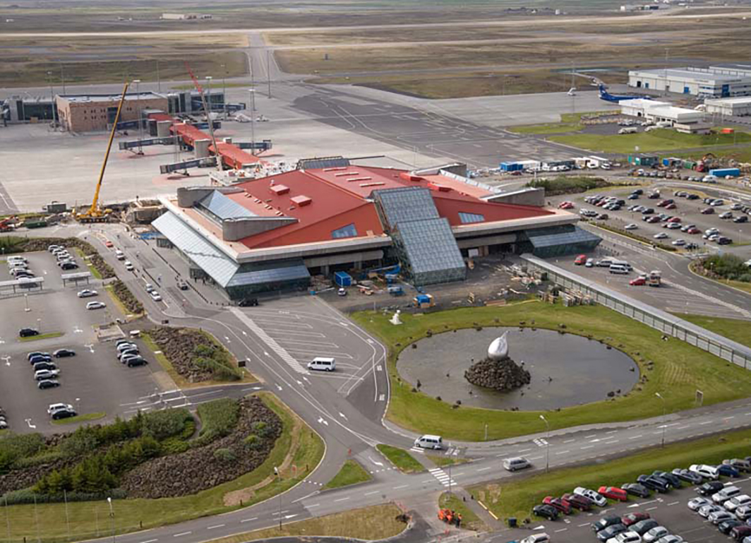 Keflavik International Airport.